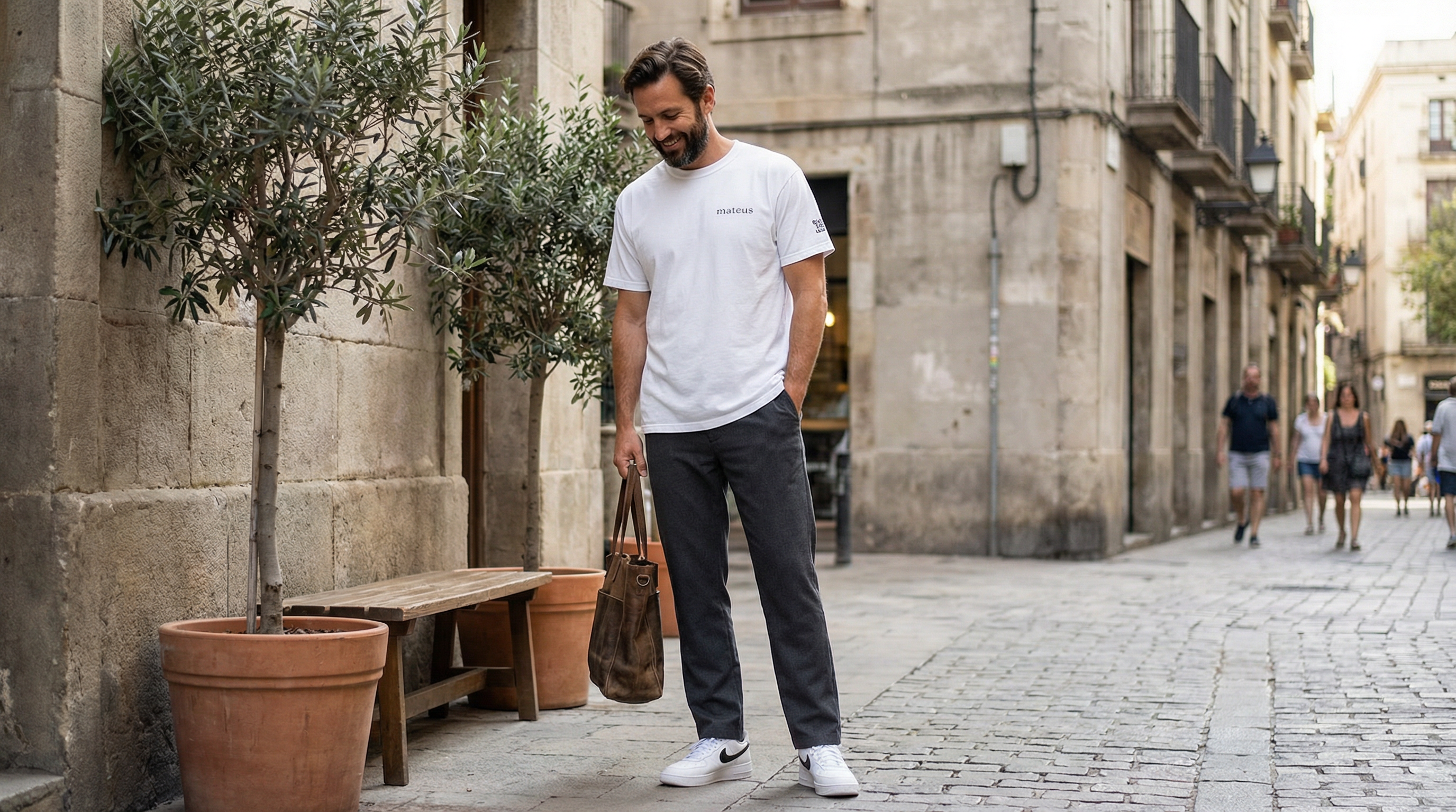 Unisex Heavyweight Basic T-shirt White