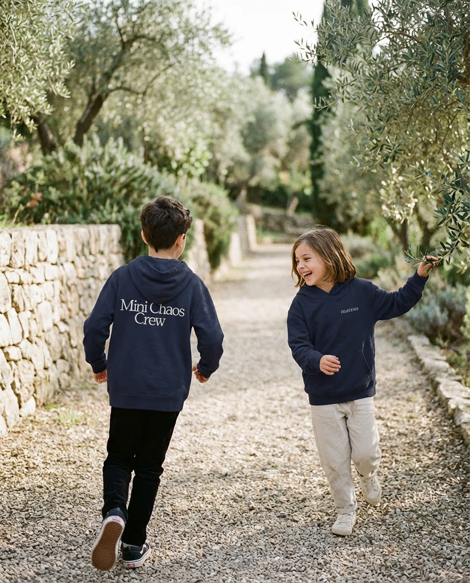 Kids Hoodie - Chaos Crew Black