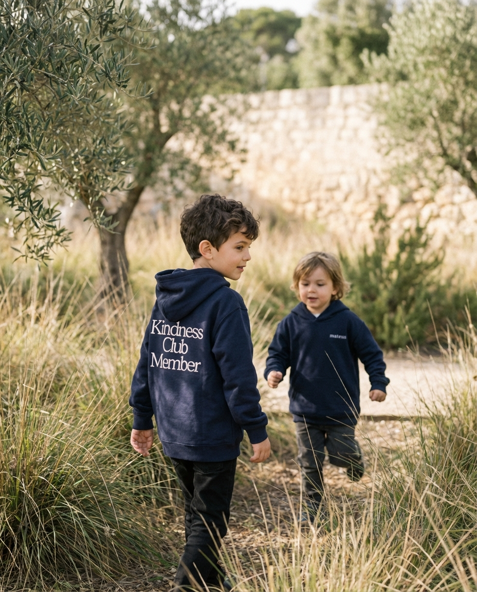 Kids Hoodie - Kindness Club Black