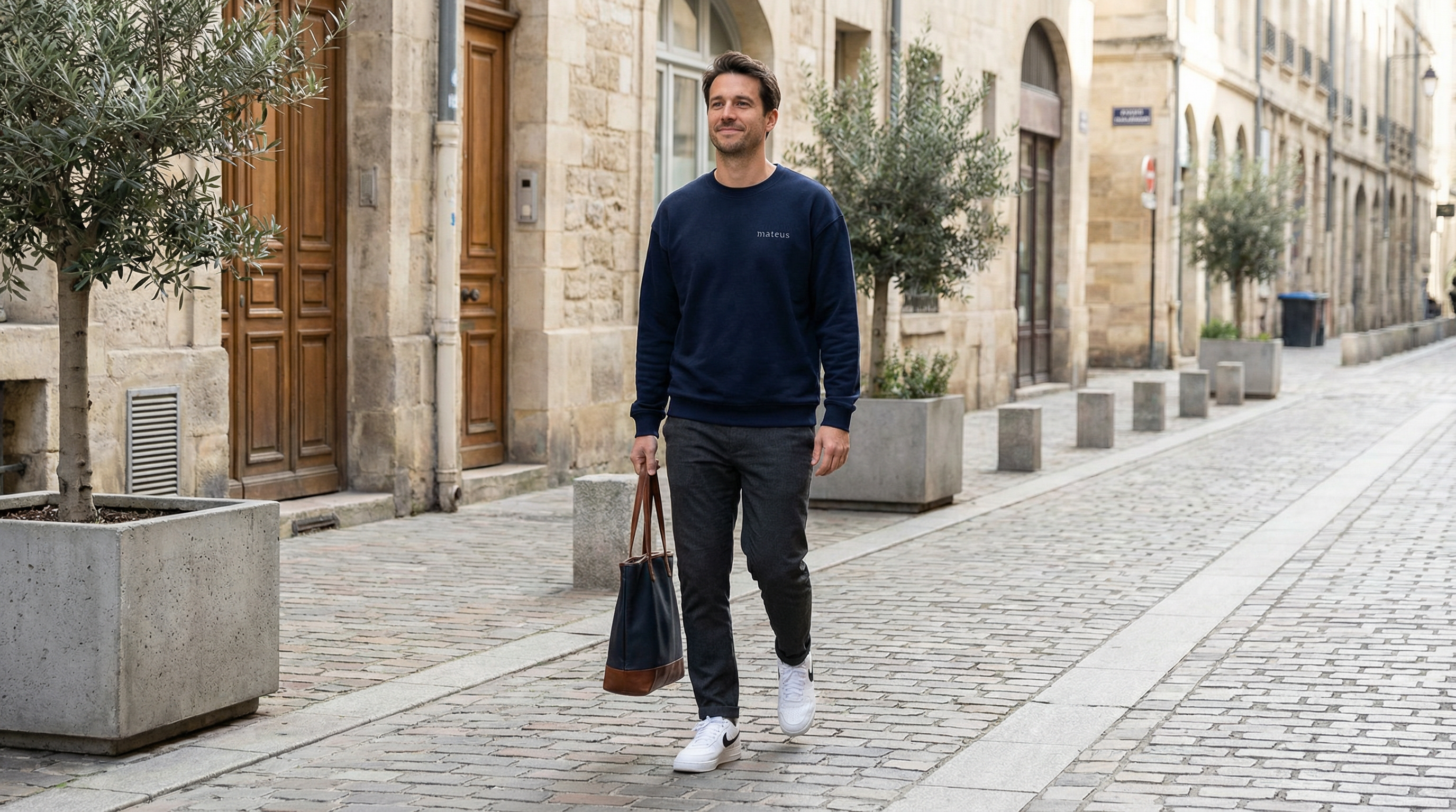 Organic Oversized Sweatshirt Black