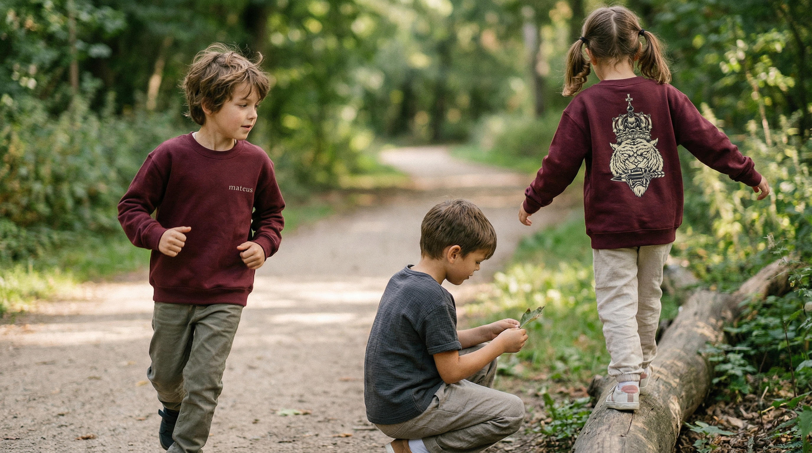 Youth crewneck sweatshirt Navy