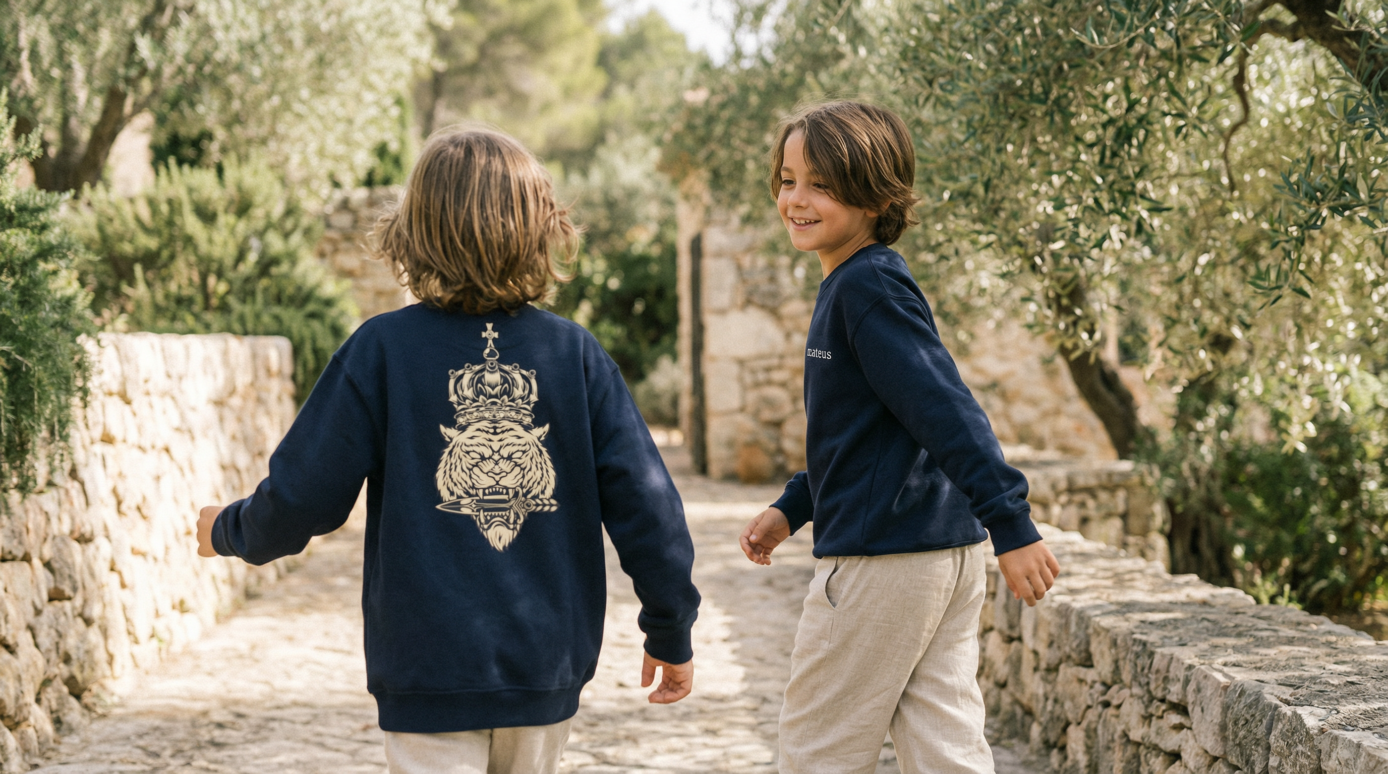 Youth crewneck sweatshirt Black