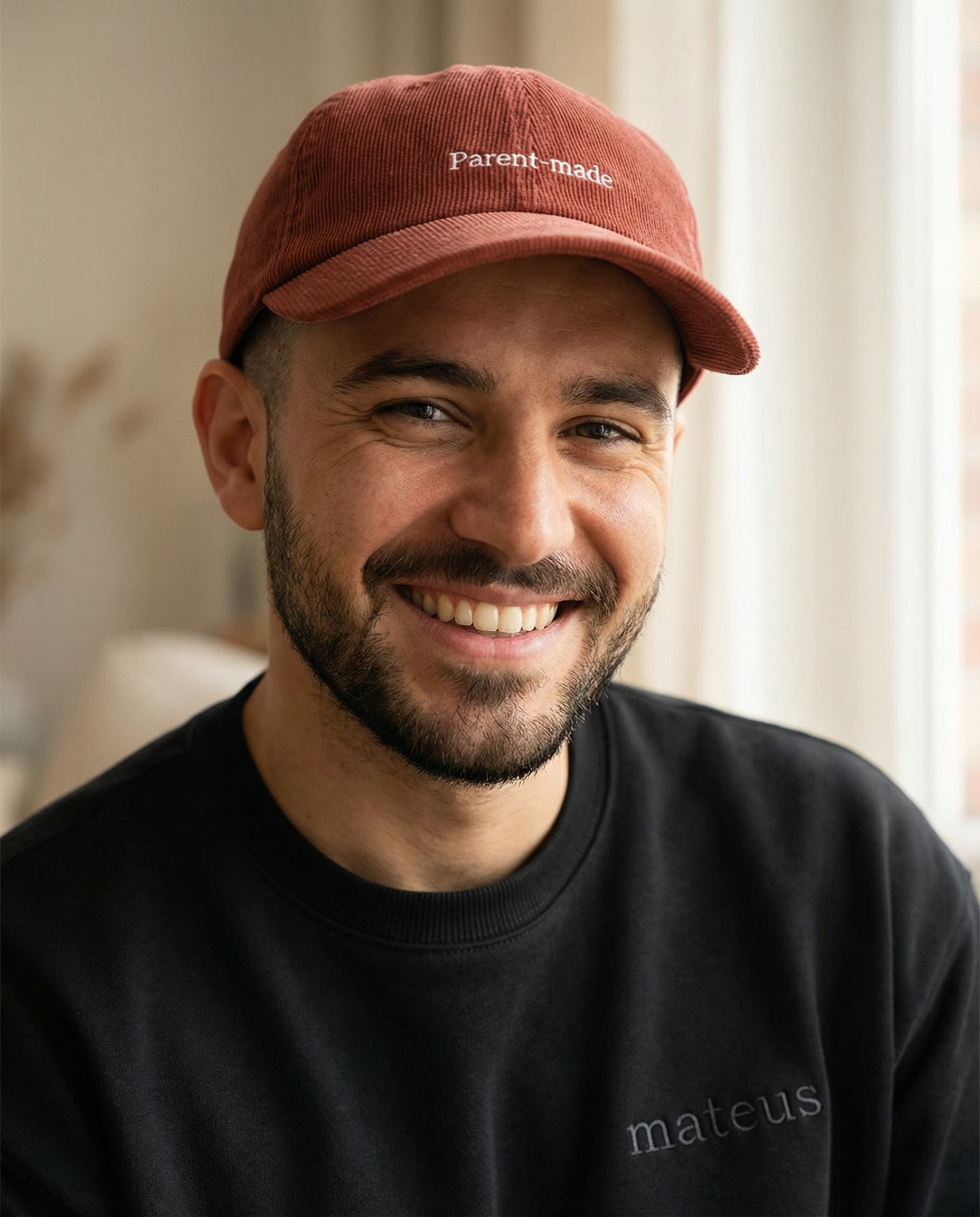 Vintage corduroy cap Burgundy