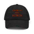Distressed Dad Hat Black