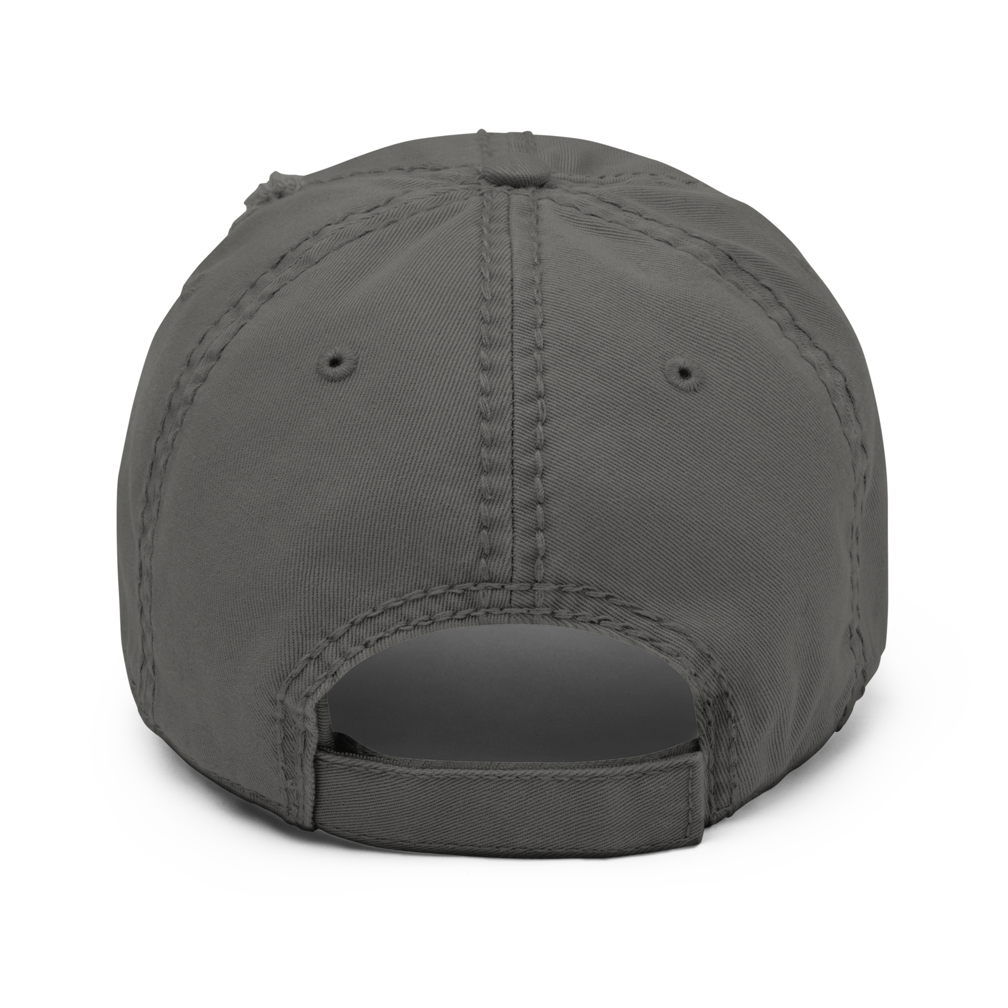Distressed Dad Hat Charcoal Grey