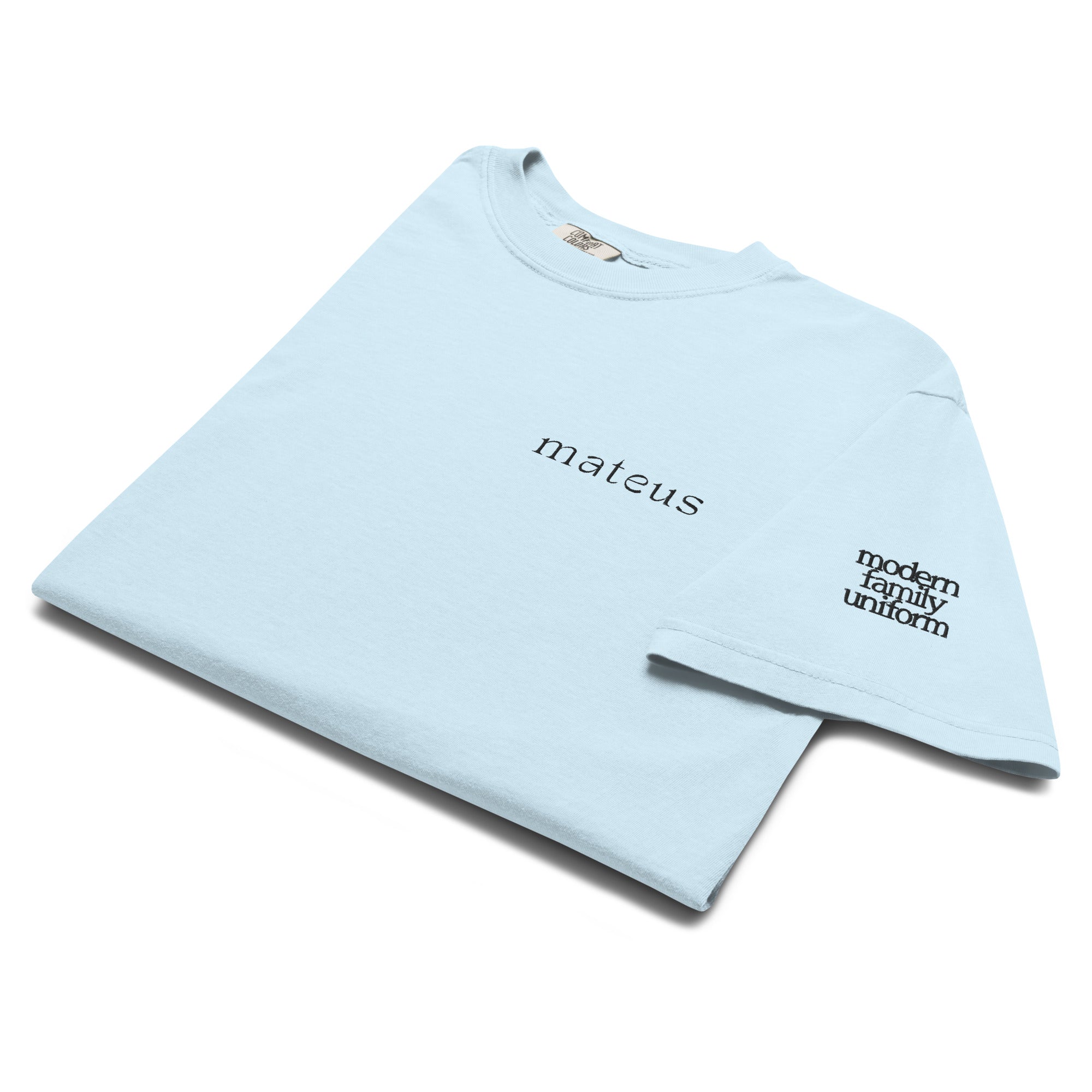 Unisex Heavyweight Basic T-shirt Lagoon Blue