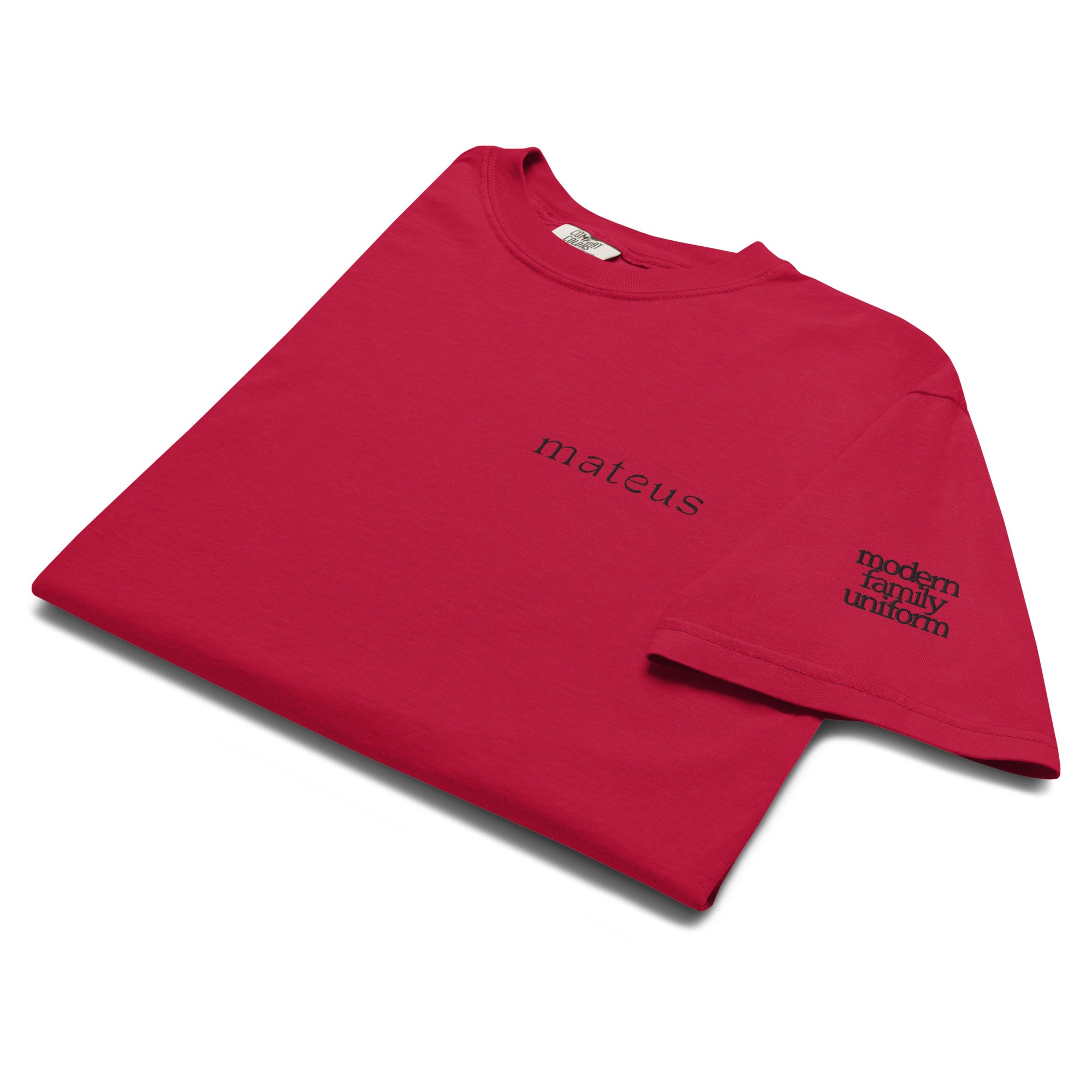 Unisex Heavyweight Basic T-shirt Red