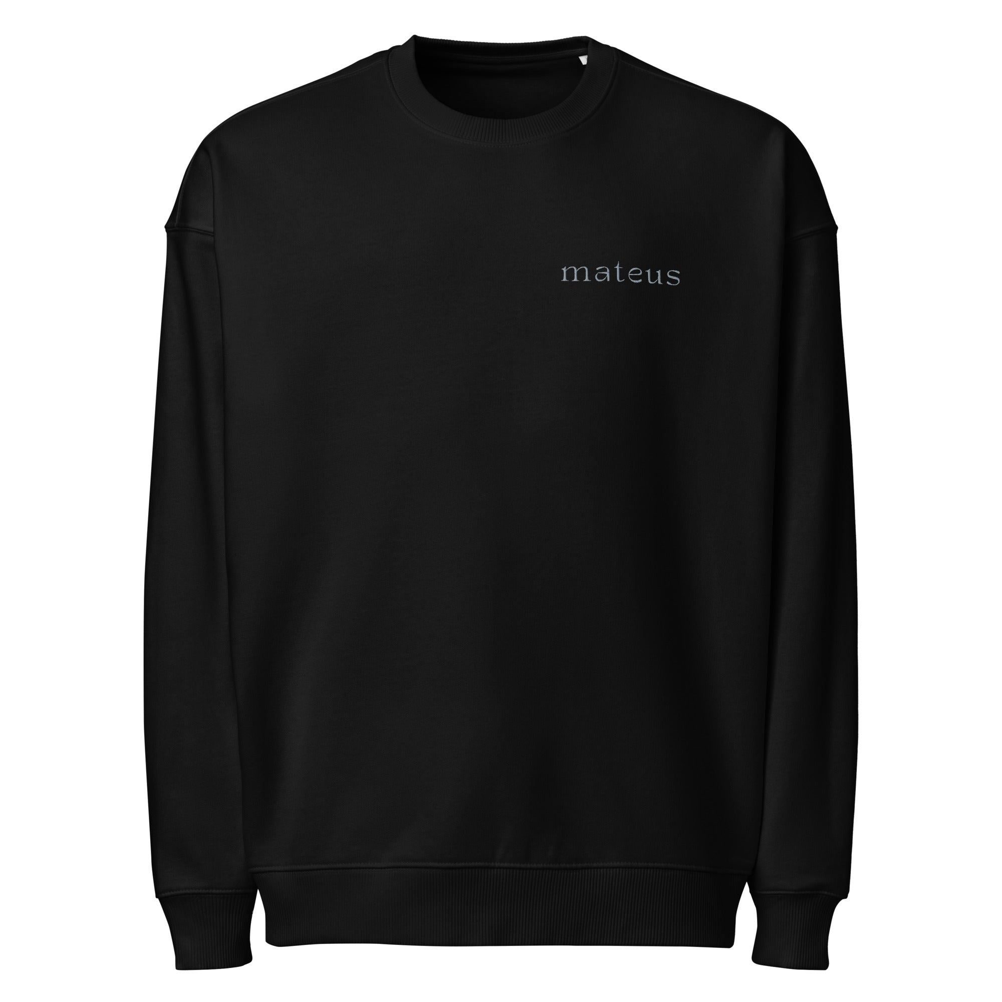 Organic Oversized Sweatshirt Black