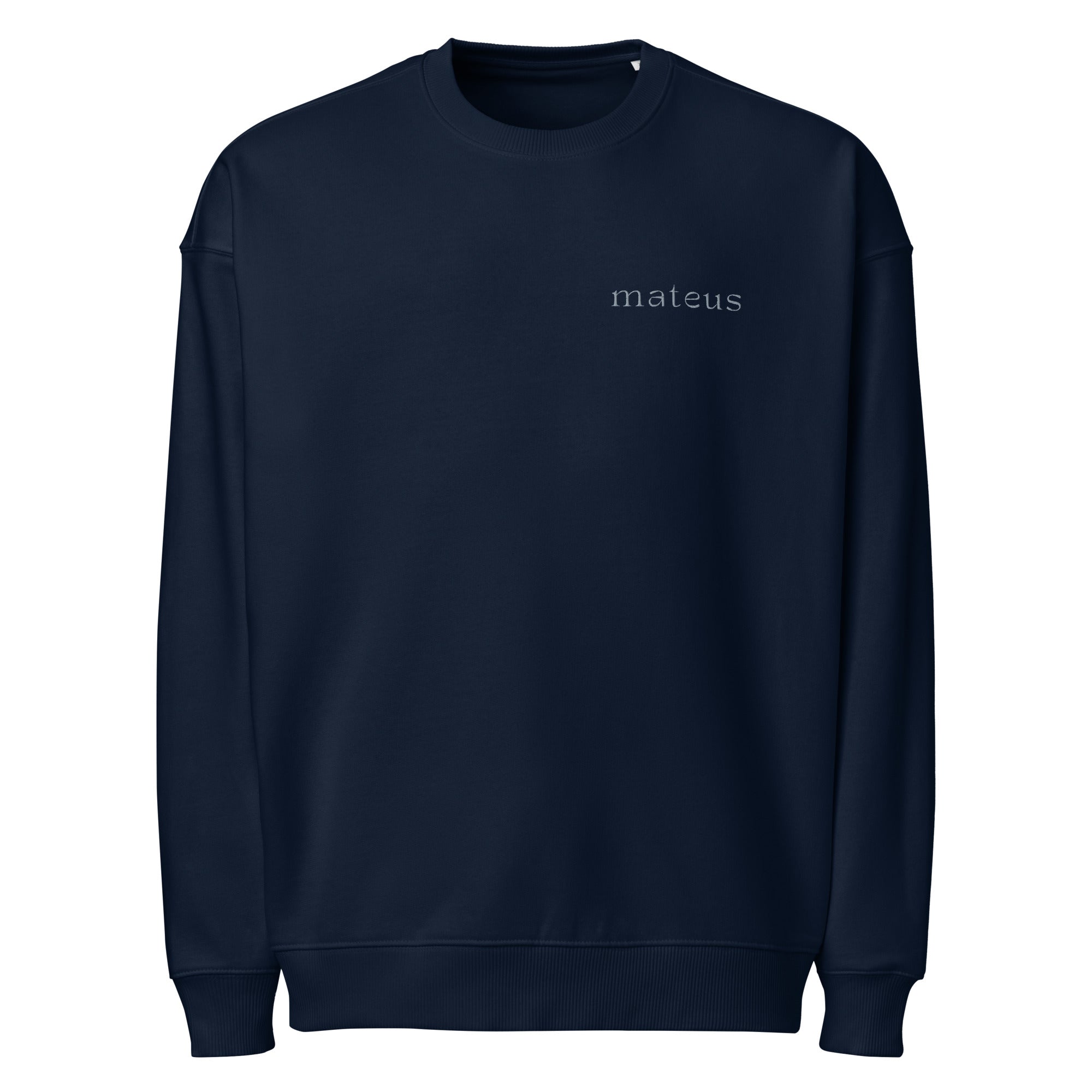 Organic Oversized Sweatshirt French Navy