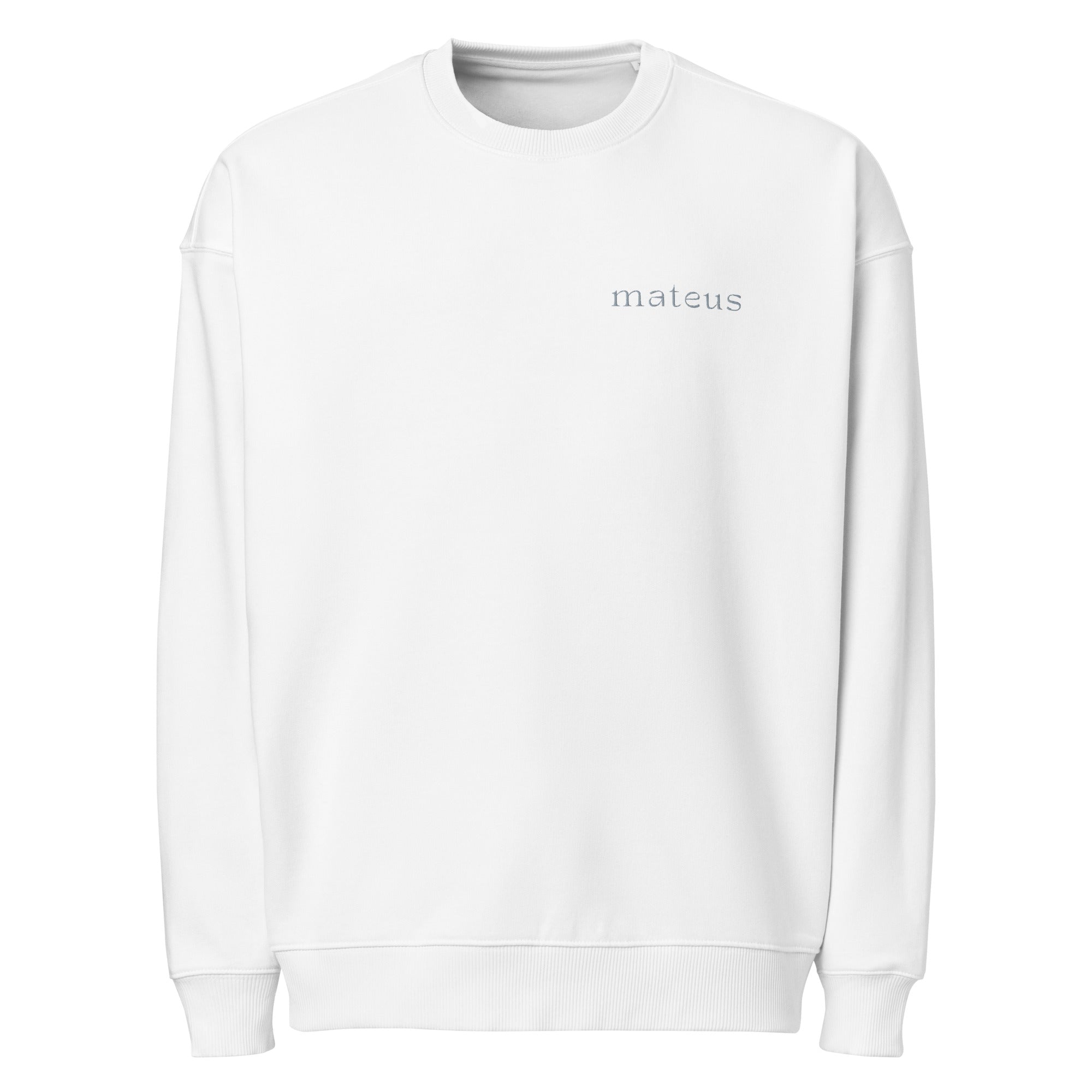 Organic Oversized Sweatshirt White