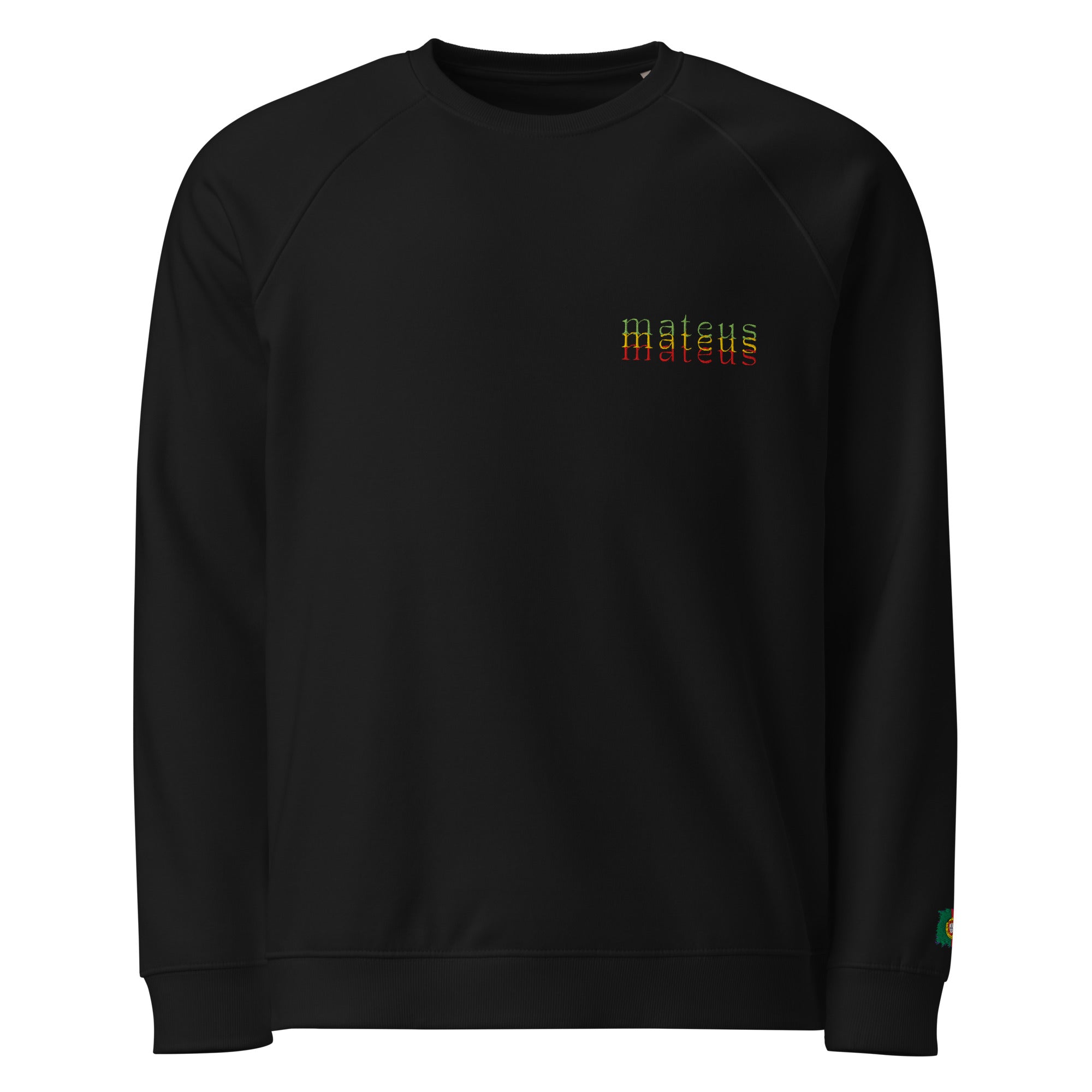 Organic Raglan Portugal Sweatshirt Black