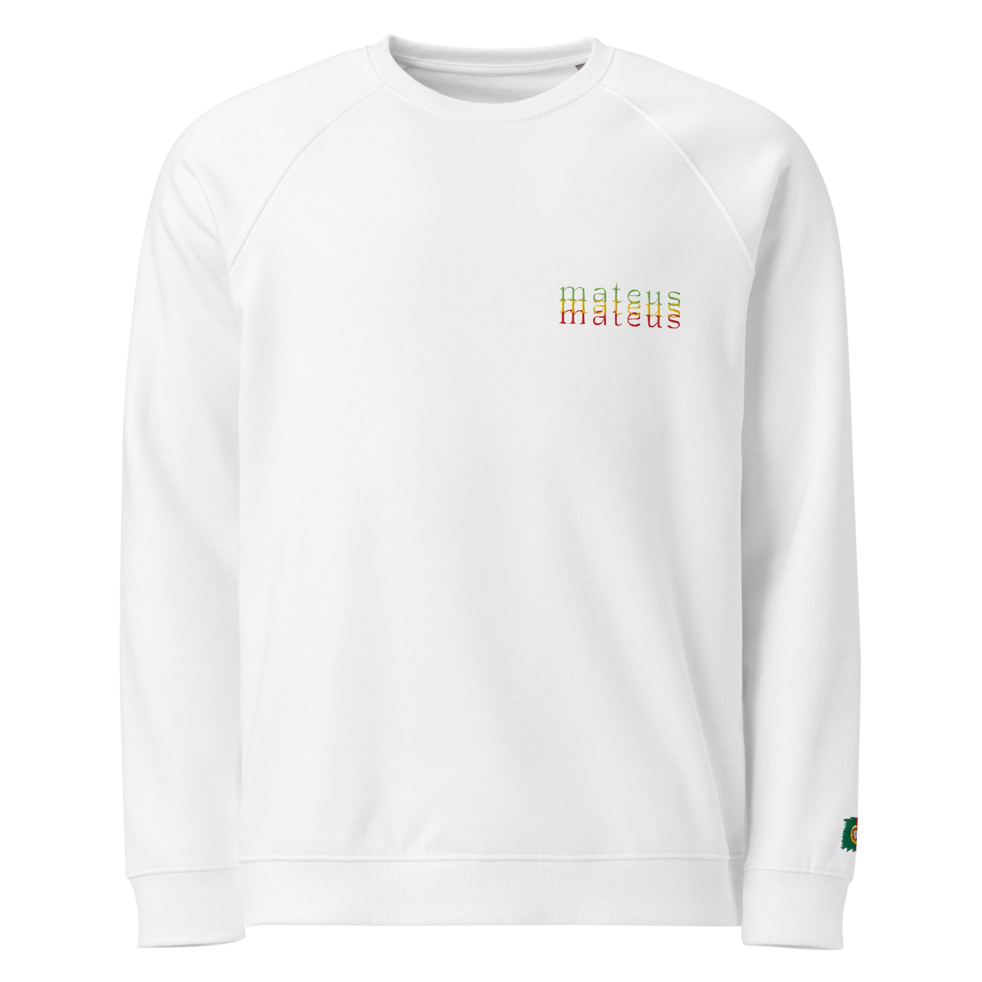 Organic Raglan Portugal Sweatshirt White