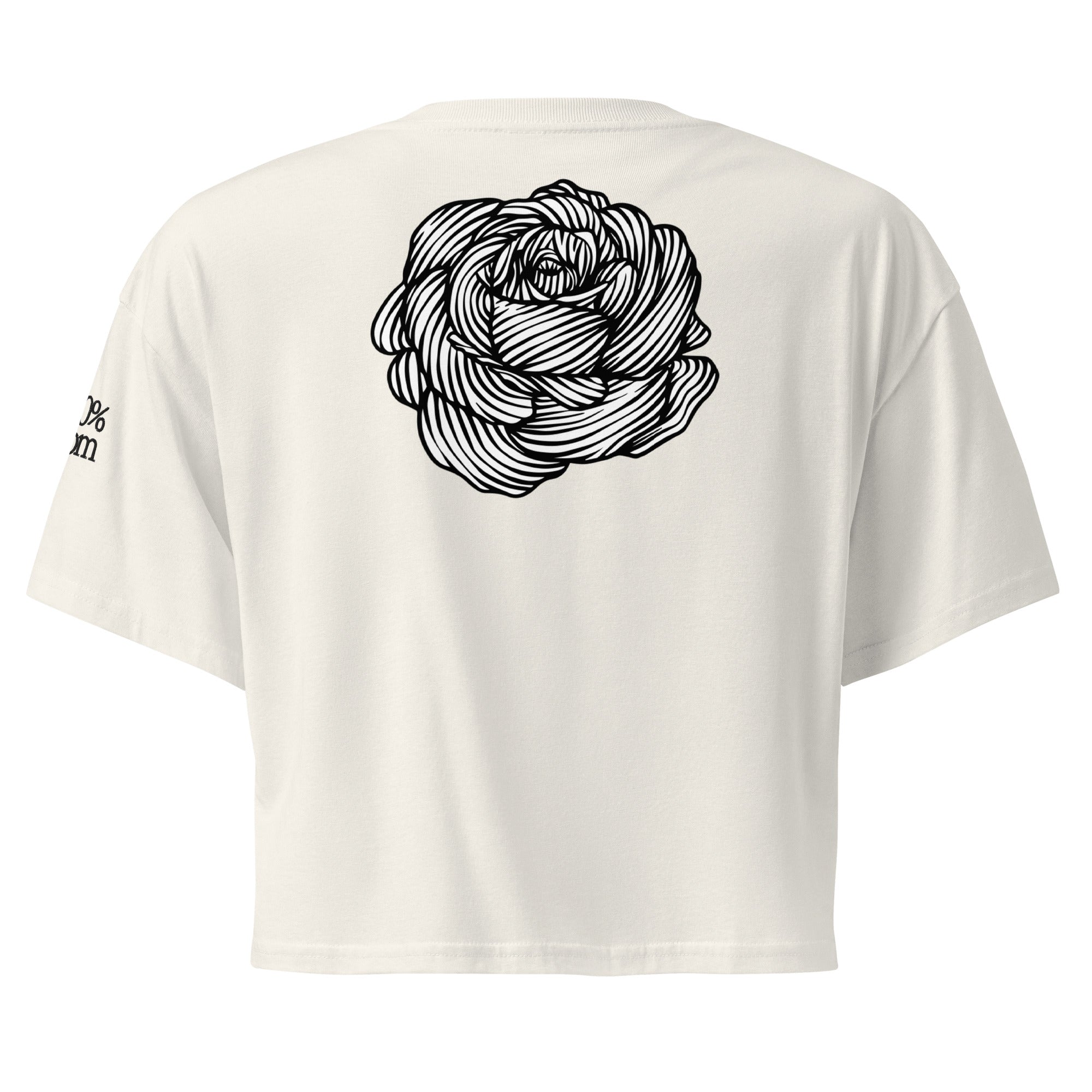 Women’s crop top Ecru