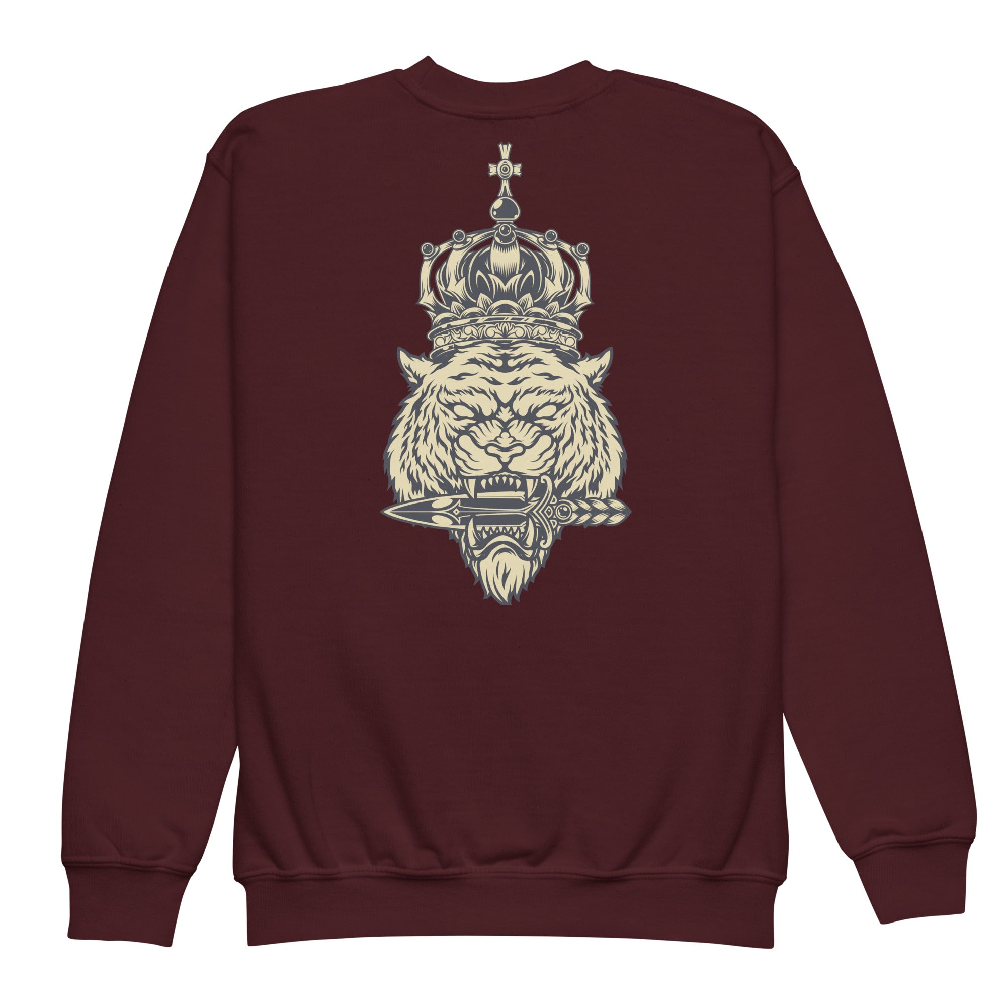 Youth crewneck sweatshirt Maroon