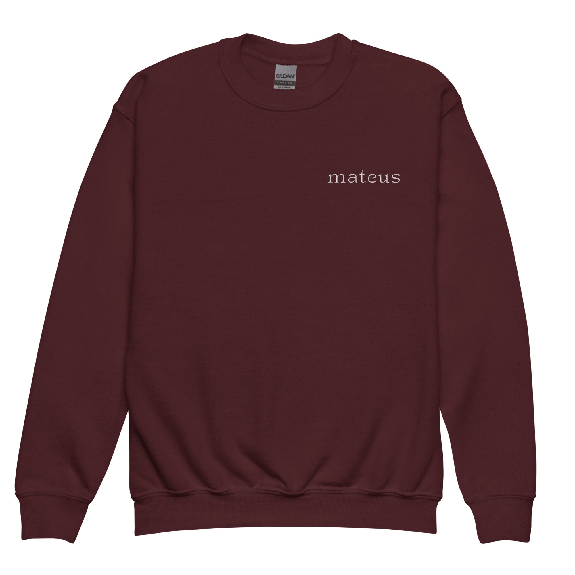 Youth crewneck sweatshirt Maroon